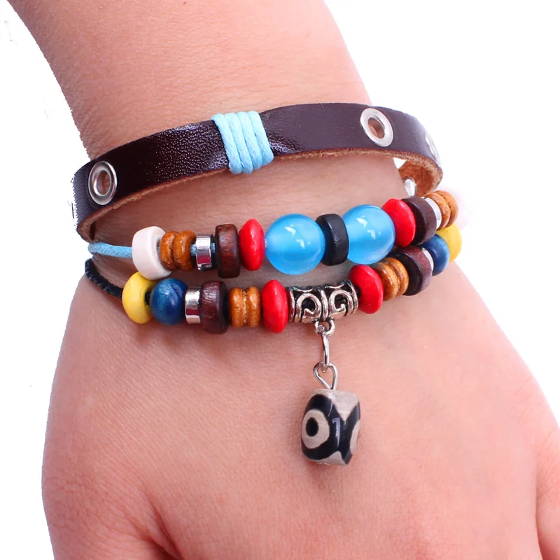 2018Original creative design three - eye beads transport chain cat beaded bracelet. | Украшения и аксессуары