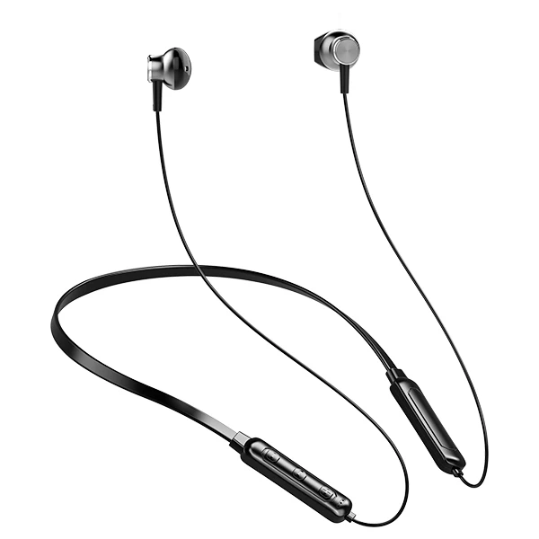 Black Ubeamer Q7, Bluetooth 5,0, наушники, 4D звук, беспроводная гарнитура, висящая на шее, 135 мА/ч, большая батарея, магнитное притяжение для смартфона - Цвет: Black