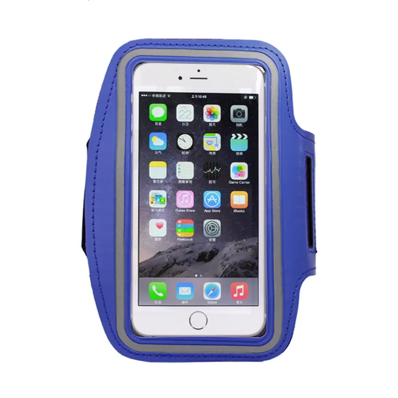 Navy blue Мягкий чехол для телефона SIXEVE Gym Running Arm для samsung Galaxy S3 S4 S5 Neo S6 S7 Edge S8 S9 Note 3 4 5 спортивный водонепроницаемый чехол - Цвет: Navy blue