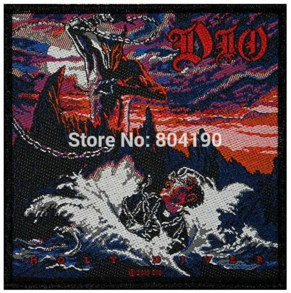 4 &quotDio Holy Diver Обложка альбома искусство тяжелый металл музыкальная группа тканый