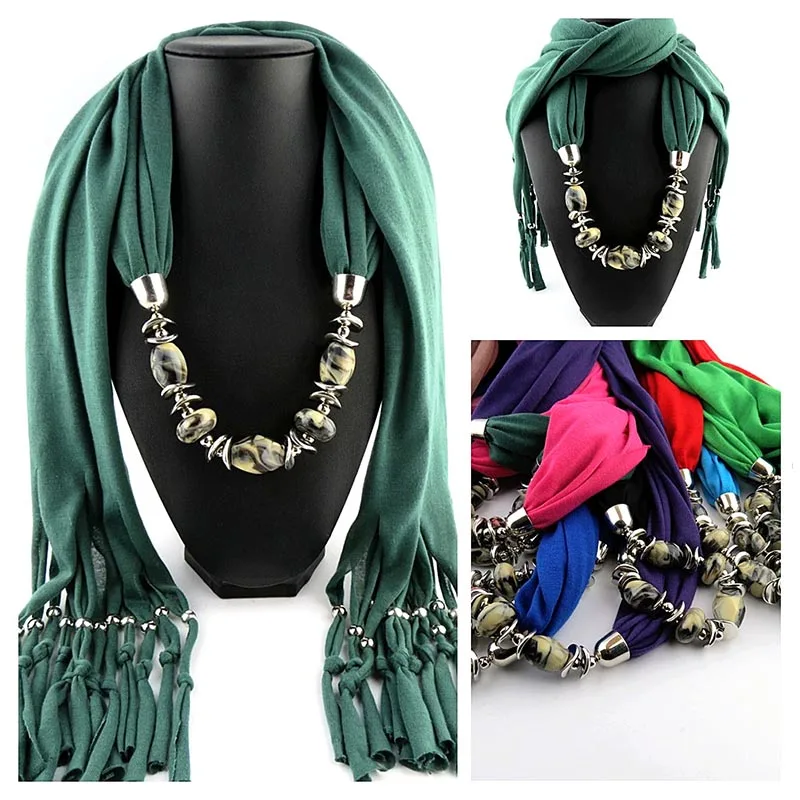 Подвески RUNMEIFA ожерелья шарфы искусственный сплав круглые подвески полиэфирные