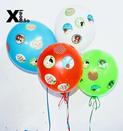 Latex balloon x10 Ферма животные Тема Бумажный Мешок тарелка посуда соломенная фольга латексный воздушный шар плакат с приглашением карты дети день рождения подарки - Цвет: Latex balloon x10