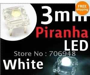

Микс 3 мм Piranha SuperFlux Белый светодиодный Диод для автомобильной лампы