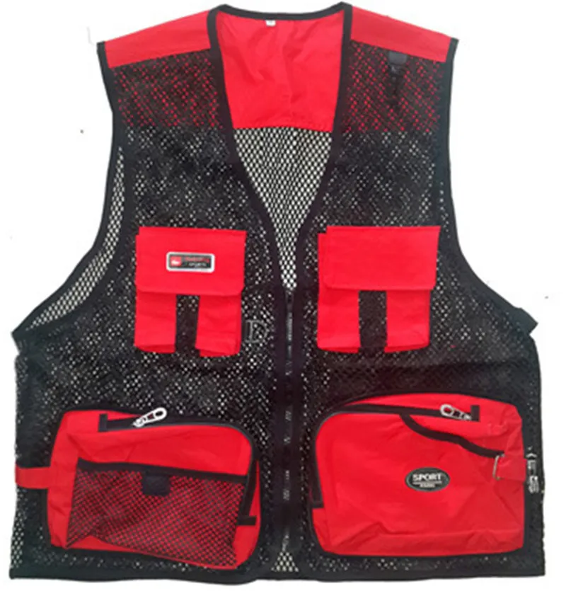 Летние быстросохнущая сетки Рыбалка жилет Для мужчин женщин дышащая носить