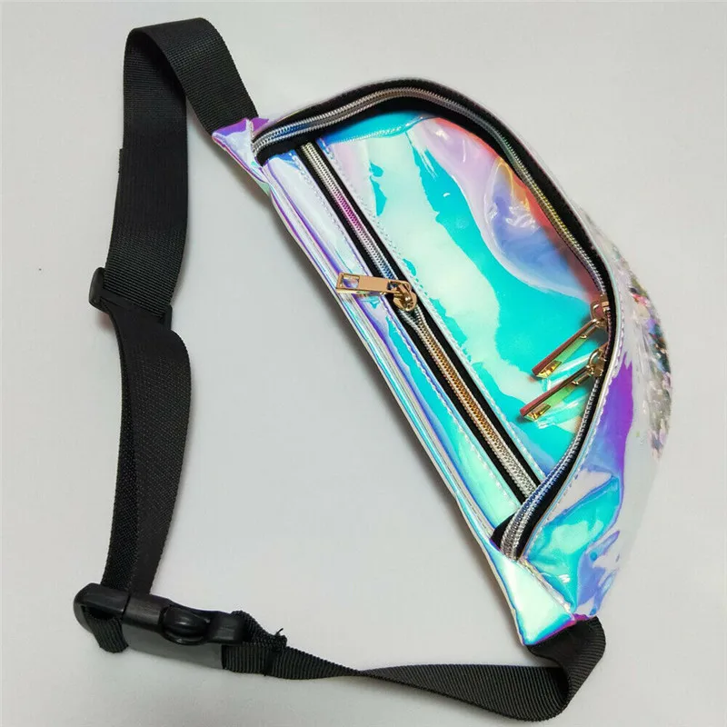 Поясные Сумки с голограммой для женщин и девочек прозрачные летние из ПВХ