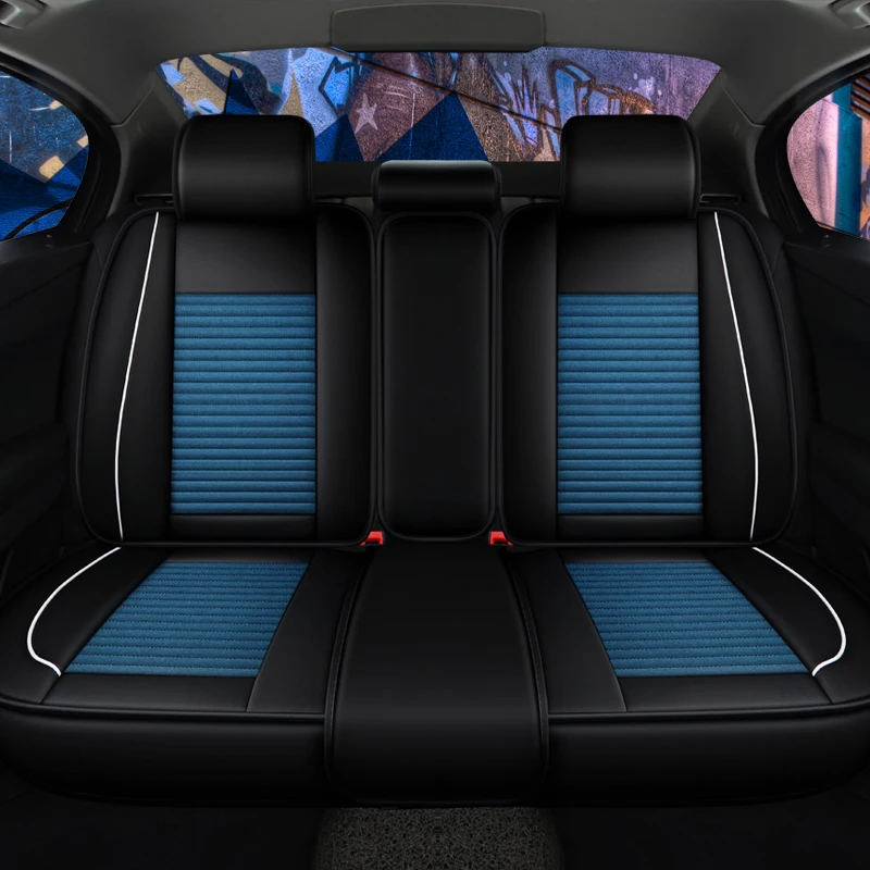 KADULEE Авто льняные автомобильные чехлы для сидений ford mondeo focus 1 2 fusion fiesta mk7 ranger explorer galaxy чехлы для сидений автомобилей
