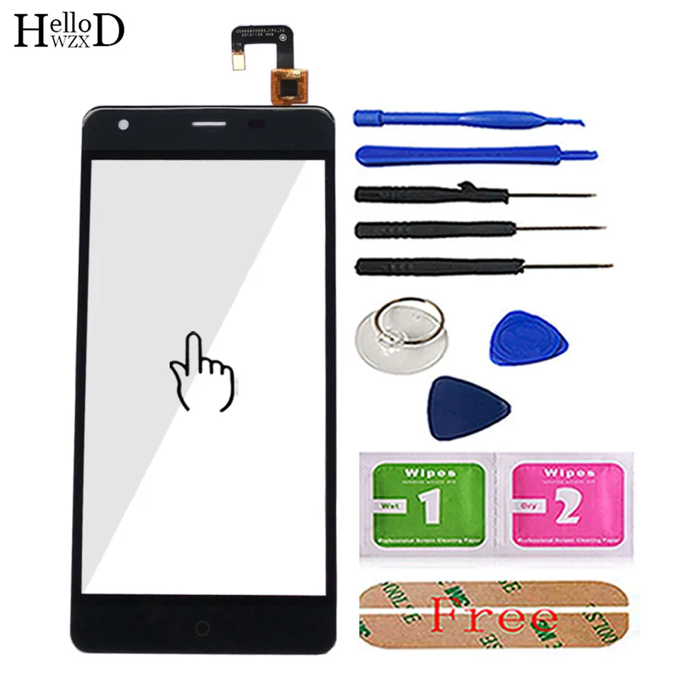 Gray With Tools 5,5 ''мобильный сенсорный экран панель для Ulefone power сенсорный экран телефон стекло на сенсорный экран Объектив сенсор инструменты клей - Цвет: Gray With Tools