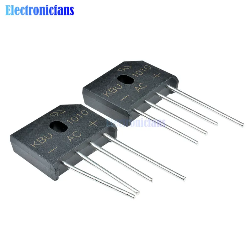 5 шт./лот KBU1010 KBU 1010 10A 1000V ZIP Diode Bridge выпрямительный диод новый и оригинальный