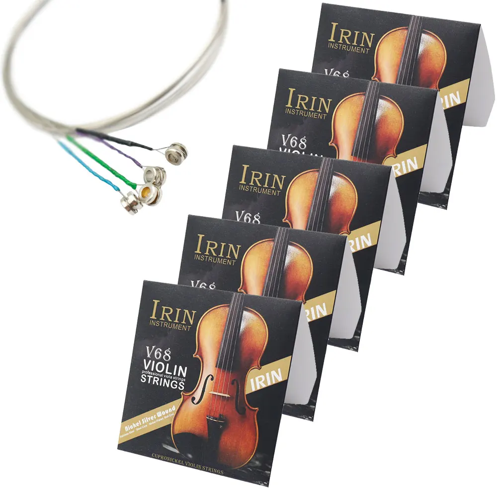 Универсальный полный набор (E A D G) скрипка струнный струны Сталь Core Никель Серебро ран с покрытием шаровое