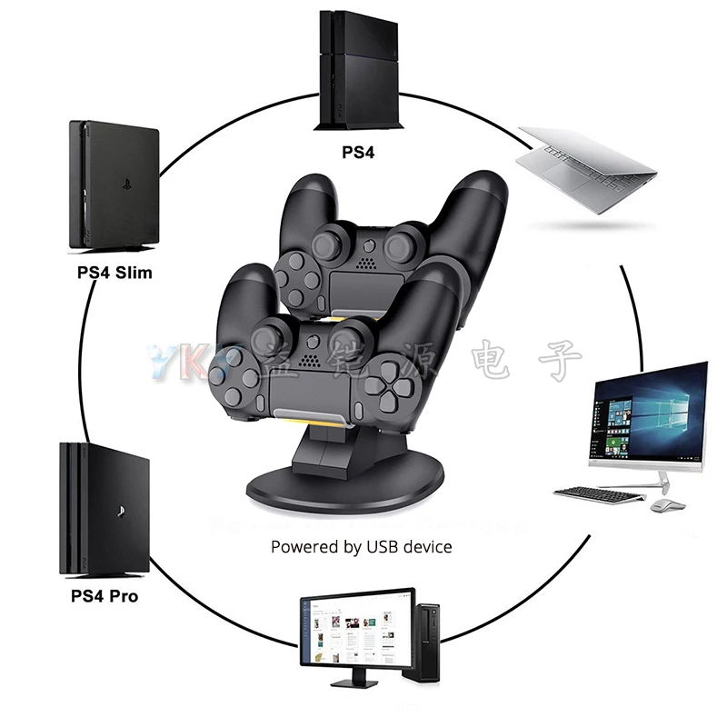 Для playstation 4 PS4/PS4 PRO/тонкий контроллер Зарядное устройство Док станция держателя