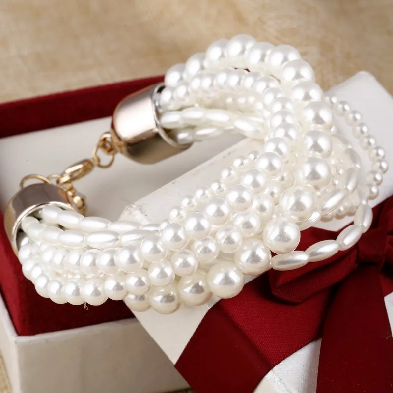 ZOSHI модные аксессуары имитация жемчуга для женщин с многослойным покрытием