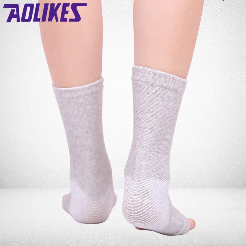 AOLIKES 1 шт. эластичный бандаж для поддержки лодыжки, спортивный бандаж для защиты лодыжки, бамбуковый бандаж для лодыжки, защитный бандаж для бадминтона