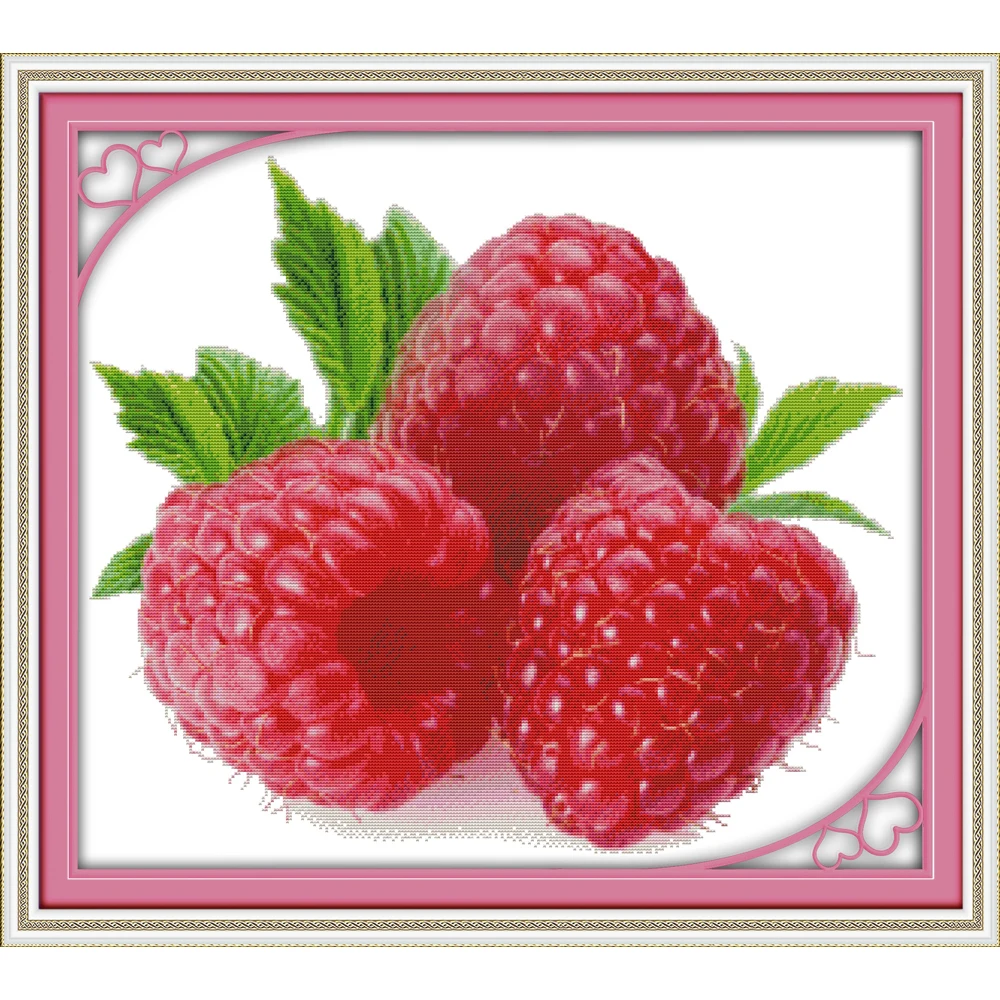 Joy Sunday Wild Strawberry китайский набор крестиков экологичный хлопок Печатный 11CT DIY