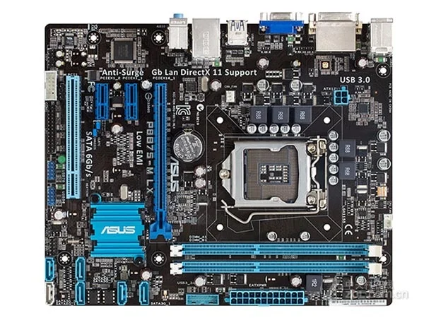 Asus P8B75-M LX настольная материнская плата B75 Socket LGA 1155 i3 i5 i7 DDR3 16G uATX UEFI биос оригинальная б/у материнская плата в продаже