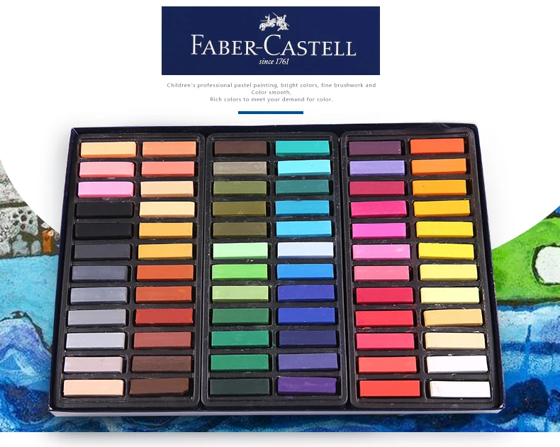 FABER CASTELL художественный дизайн 24/48/72 цветной мел порошок для рисования палочки