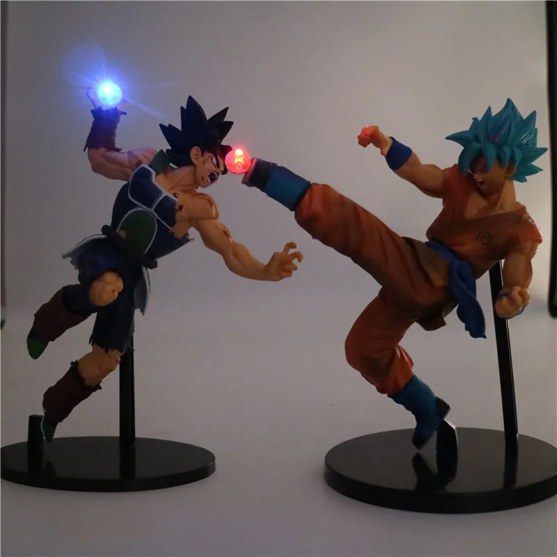 Dragon Ball Z Сон Гоку аниме Ночной светильник Супер Saiyan ПВХ фигурка Коллекционная DIY Настольная лампа 3D модель DBZ игрушка для детей