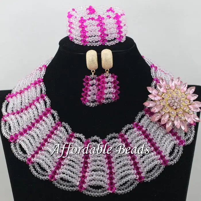 Модные Золотые Ювелирные наборы для женщин красивые бусы Африканский набор