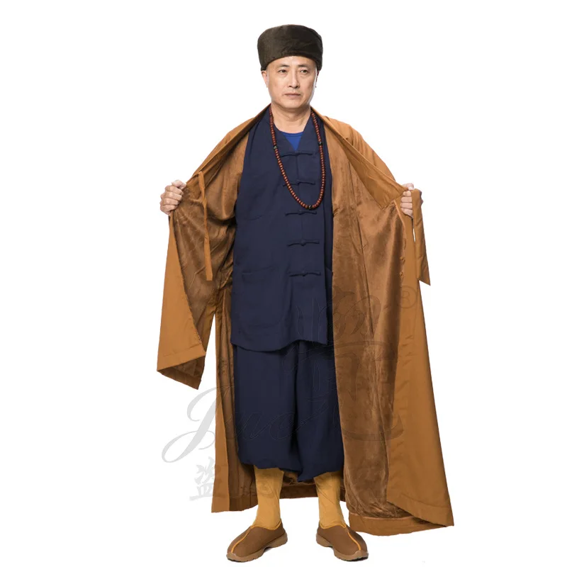 китайские платья шаолинь национальные монах буддийская одежда mens chinese robes buddhist