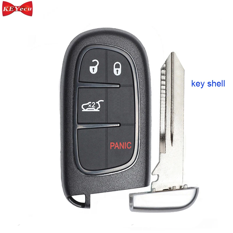 KEYECU для Ram 1500 2500 3500 Jeep Cherokee 2015 2016 2017 дистанционный Автомобильный ключ корпус fob