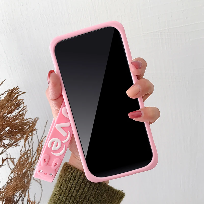Восхитительный чехол для телефона Xiaomi Max 2 Max 3 Mix 2 Mix 2s безопасный силиконовый чехол для телефона с кроликом с милым коротким шнурком