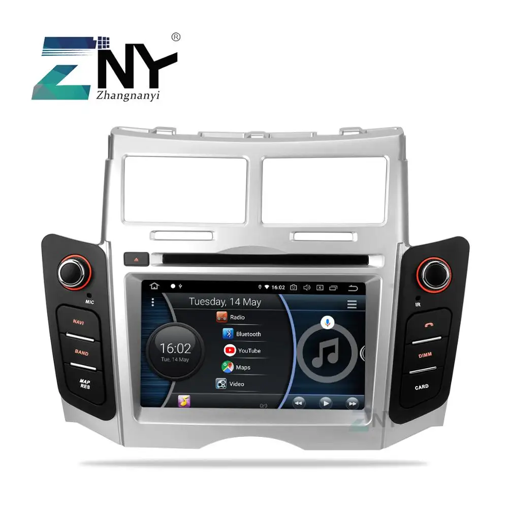 Android 9 0 Автомобильный DVD Радио для Toyota Yaris 2005 2011 2 Din gps навигация FM RDS мультимедиа