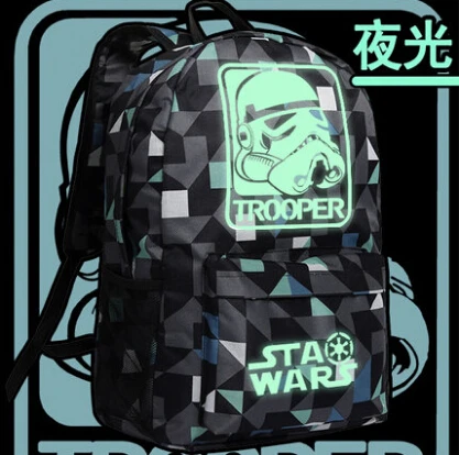 04 New Star Wars Рюкзак Косплей Аниме солдат Мультфильм Сумка Аниме Оксфорд Школьный - Цвет: 04