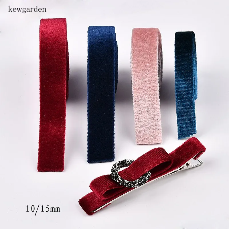 kewgarden 10mm 16cm Flannel Layering Cloth Ribbons DIY Bowknot Bow tie Satin Ribbon Handmade Tape Riband 12m/lot | Дом и сад
