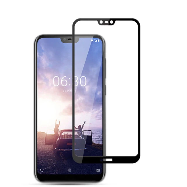 Полное покрытие закаленное стекло для Nokia X6 2018 Защитная пленка экрана 6 1 Plus TA 1099