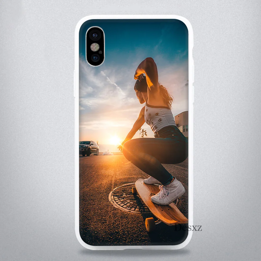 Чехол для телефона iPhone 11 Pro 7 8 6 6s Plus X XR XS Max 5 5S SE крышка Спортивная скейт-доска