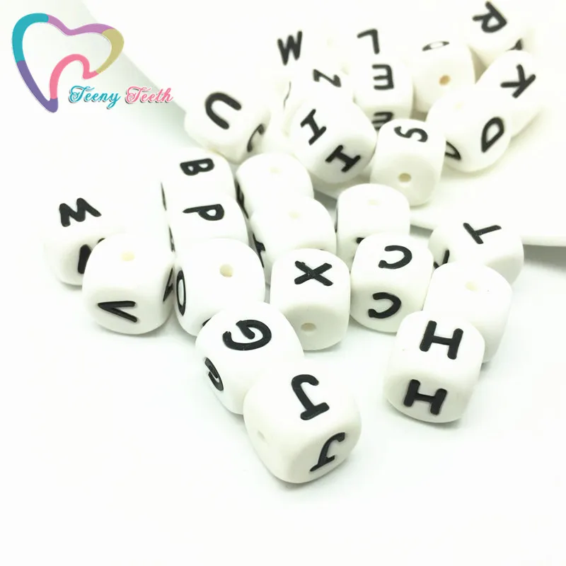 Бусины жевательные из пищевого силикона 26 букв не содержат бисфенола А 200 шт. |