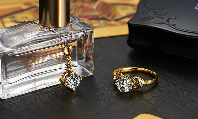 Ювелирные кольца из желтого золота 18 k, 1,0ct карат, муасаниты 0,01ct, со стразами, дизайнерский комплект для покера, обручальные кольца для женщин