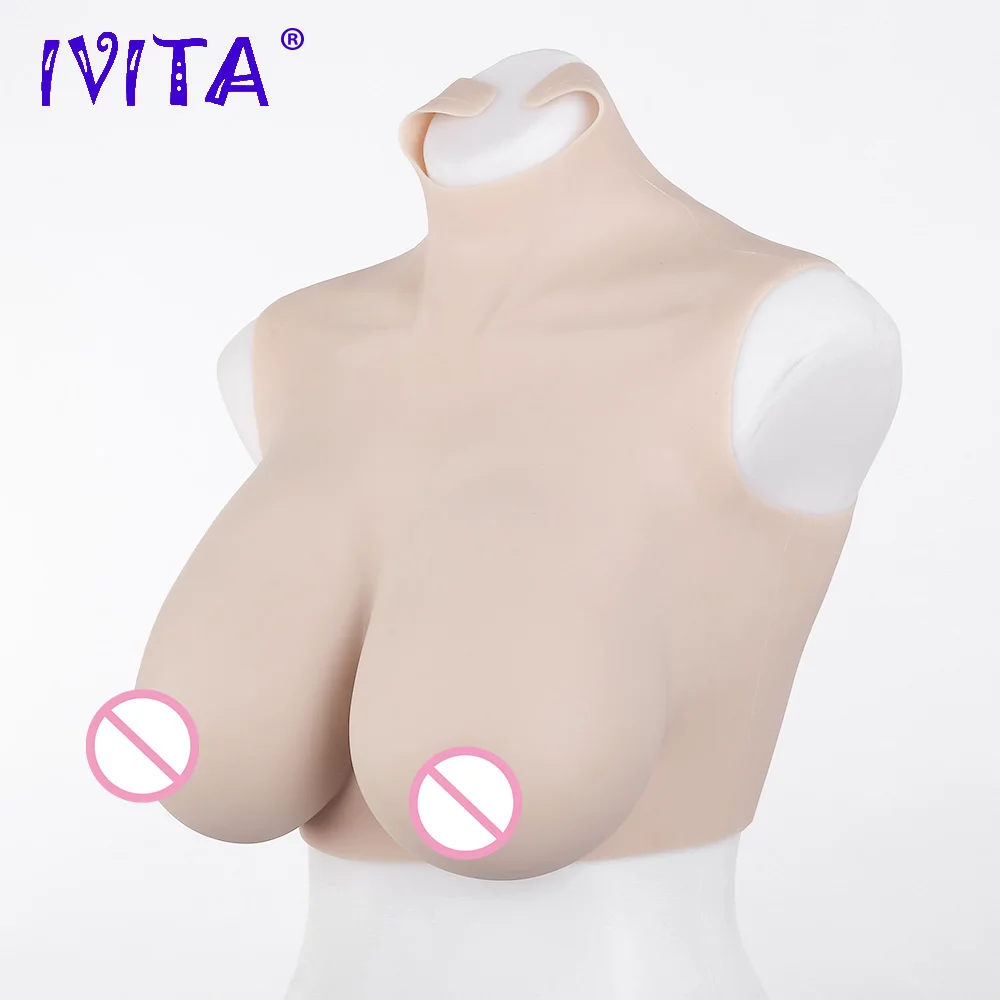 Силиконовая искусственная грудь IVITA модная поддельная для трансвеститов