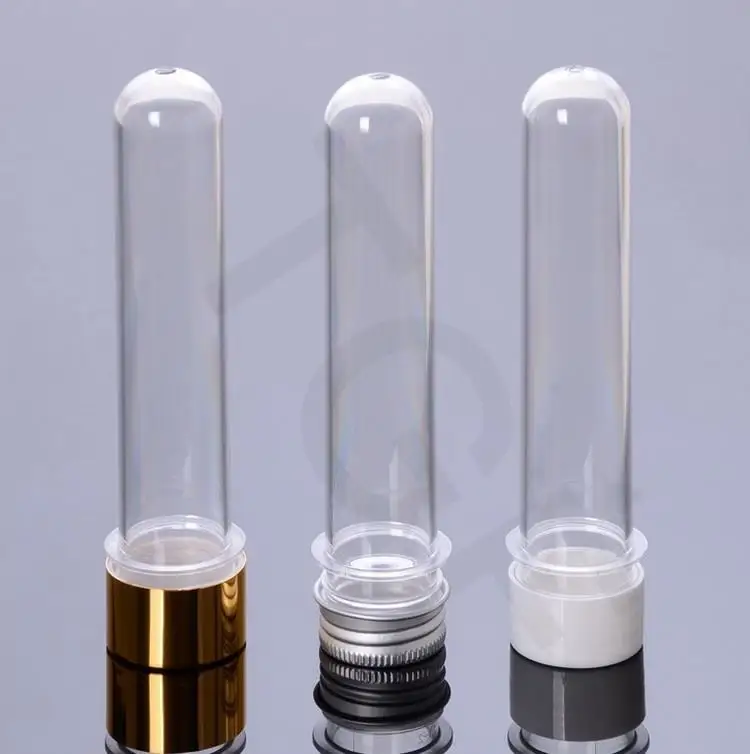 

by DHL 2000Pcs Free Shipping 40ml transparent mask bath salt test PET tube with aluminum cap 40cc clear plastic cosmetic tube