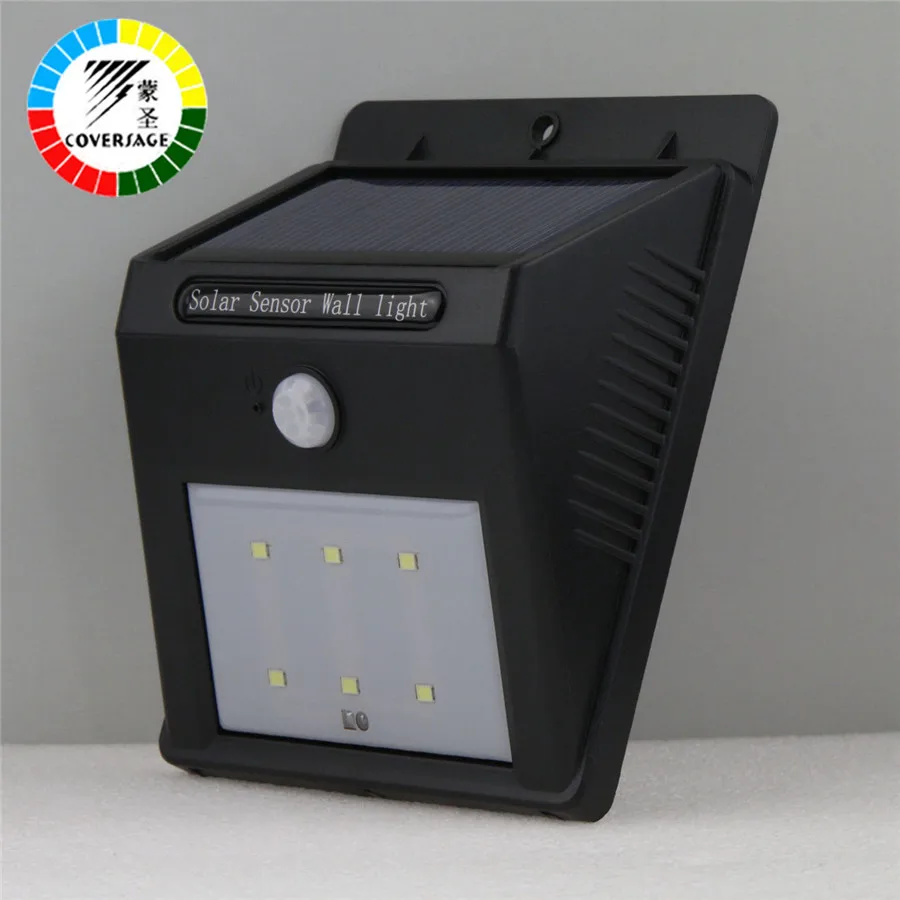 Coversage 6 светодиодный солнечный наружный Iluminacion Luz Автоматический световой датчик
