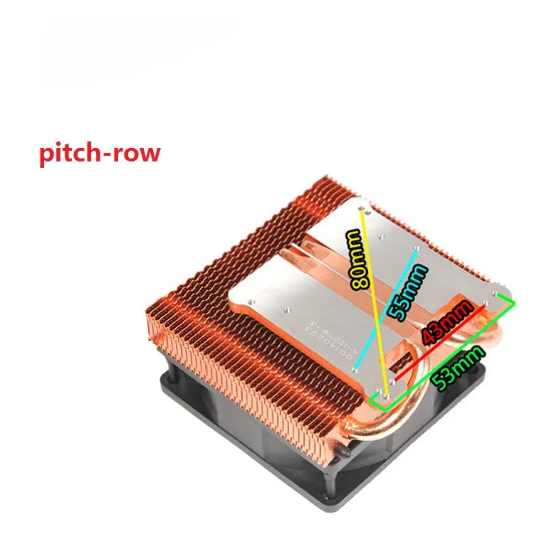 PcCooler K80D VGA кулер 8 см вентилятор 4 heatpipe NVIDIA ATI графический кулер GPU графика 80 мм тихий вентилятор GPU радиатор