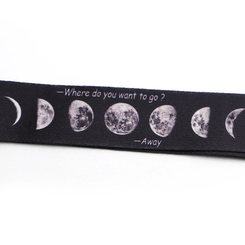 Eclipse Moon Phase Lanyard ID Holder космическая подвеска в виде космонавта и планеты НЛО Lanyards держатель значка для мобильного телефона висячий канат Lariat брелок S26