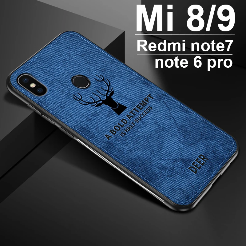 Тканевый чехол бампер для Red mi 7a note 8 7 6 pro Mi 9 se lite светильник a2 a3 молоко cc9 cc9e s Coque xio