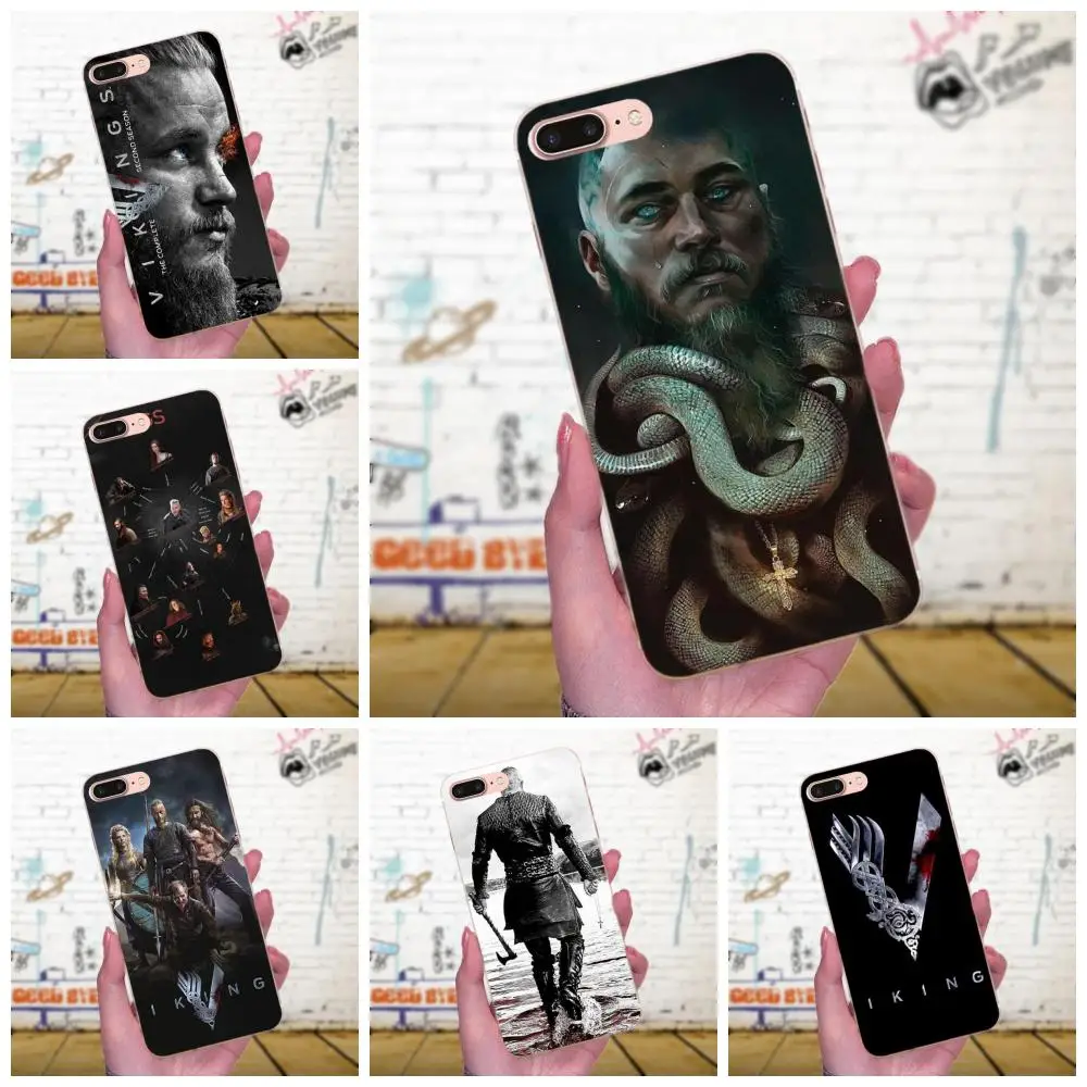 Чехол из ТПУ Ragnar Lothbrok Vikings Bling для Huawei Honor 4C 5A 5C 5X6 6C 6A 6X7 7X8 9 V8 V10 Y3II Y5II Y6II G8 P7 Play