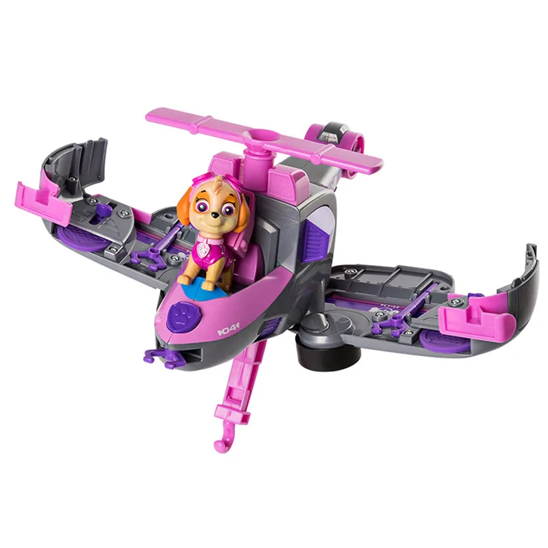 Skye Игрушки «Щенячий патруль», самолет, автомобиль два в одном, деформационная серия, звук и светильник, музыкальные фигурки, игрушки для детей, подарки - Цвет: Skye