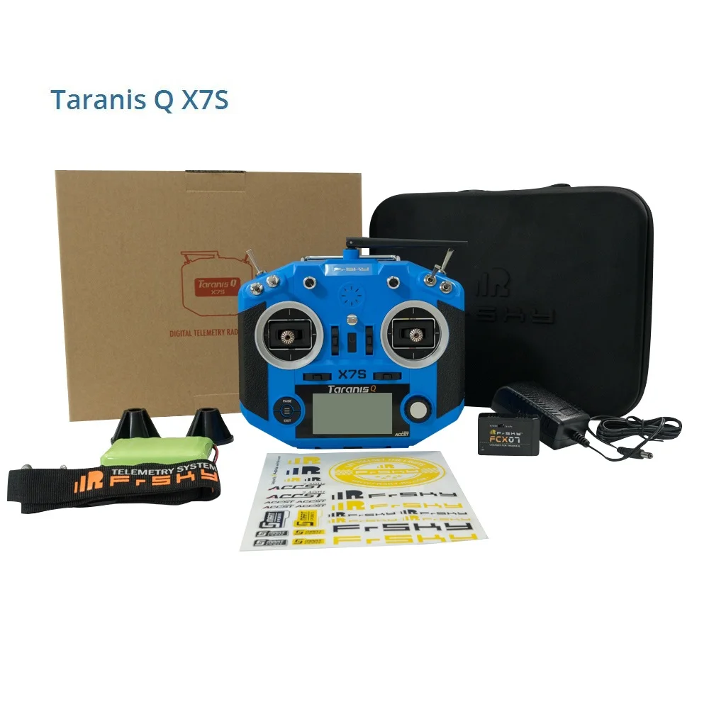 

Frsky 2.4G 16CH ACCST Taranis Q X7S Transmitter TX Mode 2 M7 Gimbal Wireless Trainer Free Link App Bag for RC Models