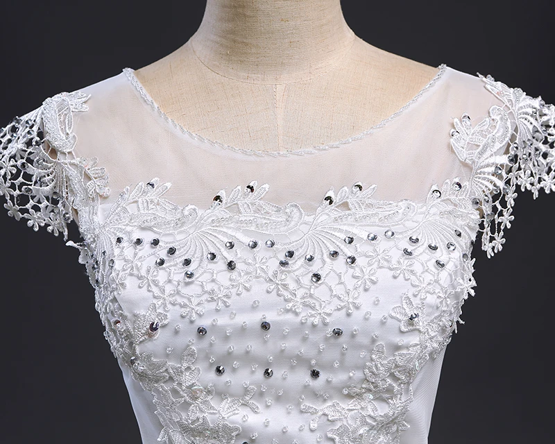 Fansmile недорогое винтажное кружевное свадебное платье размера плюс Robe de Mariage платье принцессы Свадебные платья Vestidos de Novia FSM-039F