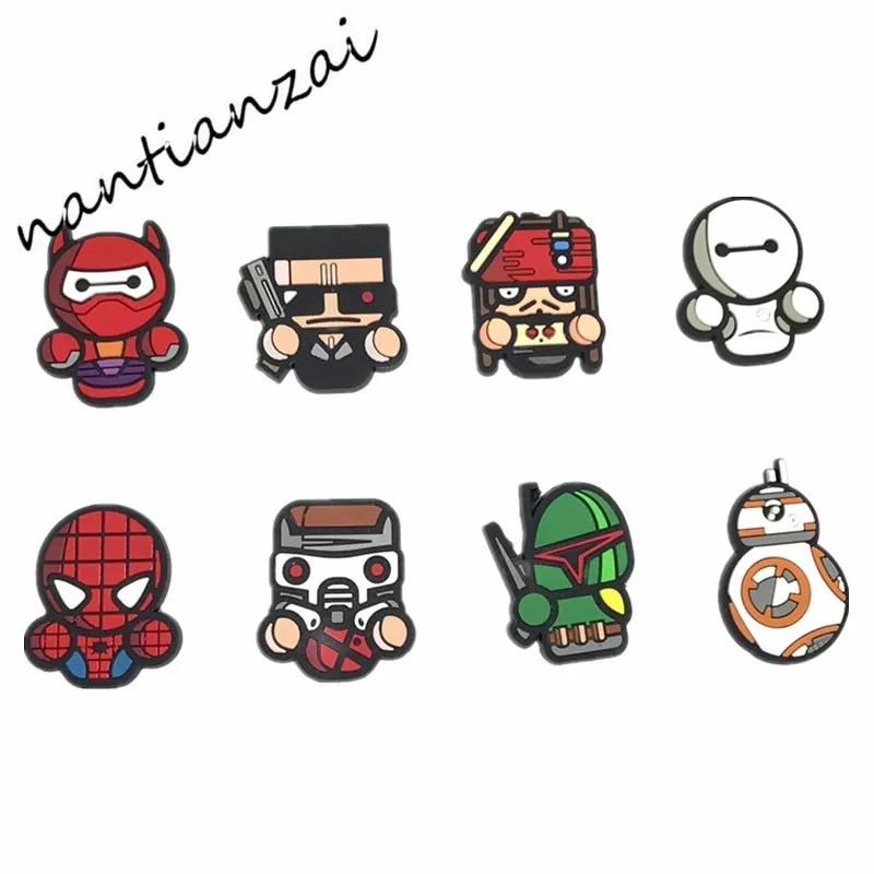 50 шт. Мстители Звездные войны герой ПВХ Flatback диетические аксессуары подходят для