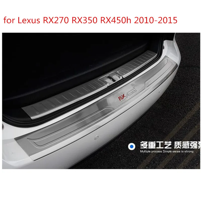 

For lexus RX 450h 350 270 2010-2015 Top Quality! 304 Stainless Interior and Exterior Rear Bumper Protector Trunk Lid cover