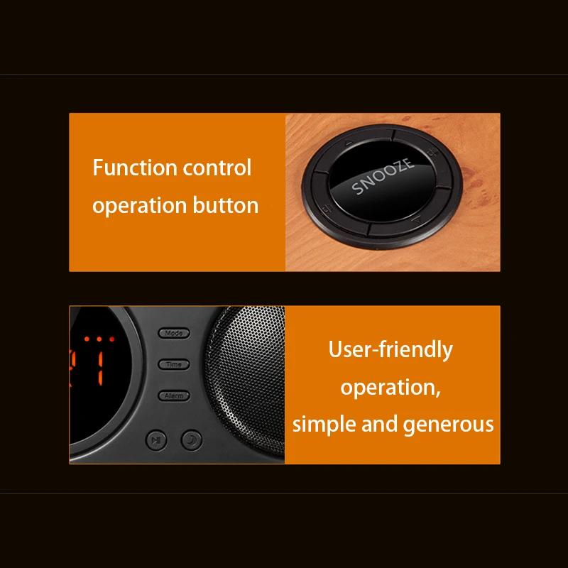 Горячая Распродажа Деревянный винтажный TF карта AUX Play FM Радио беспроводной Bluetooth мини светодиодный будильник динамик цифровой дисплей Despertador