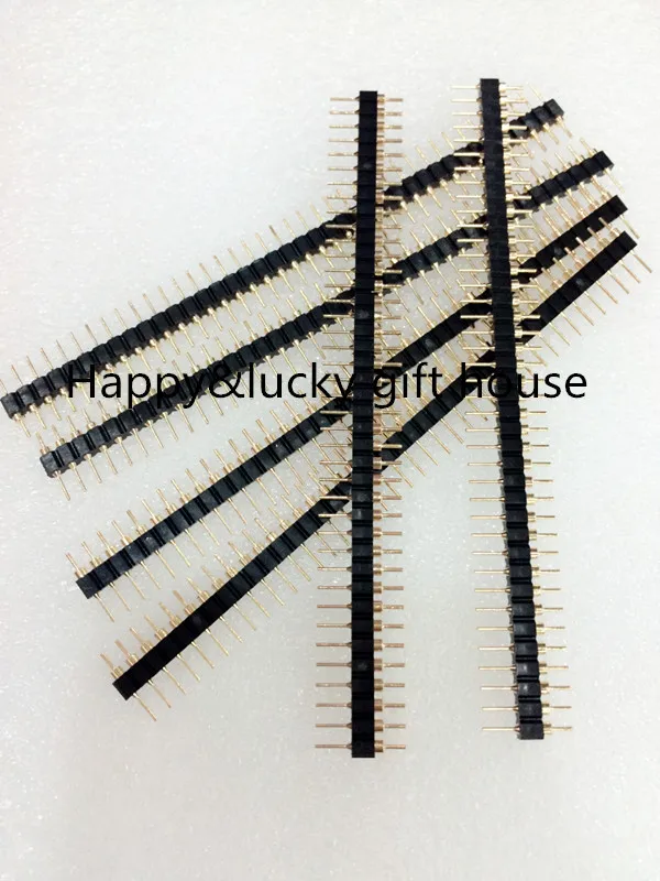 Круглый штыревой разъем YYT 40p 1*40Pin 2 54 мм позолоченная круглая игла|4 pin male|header