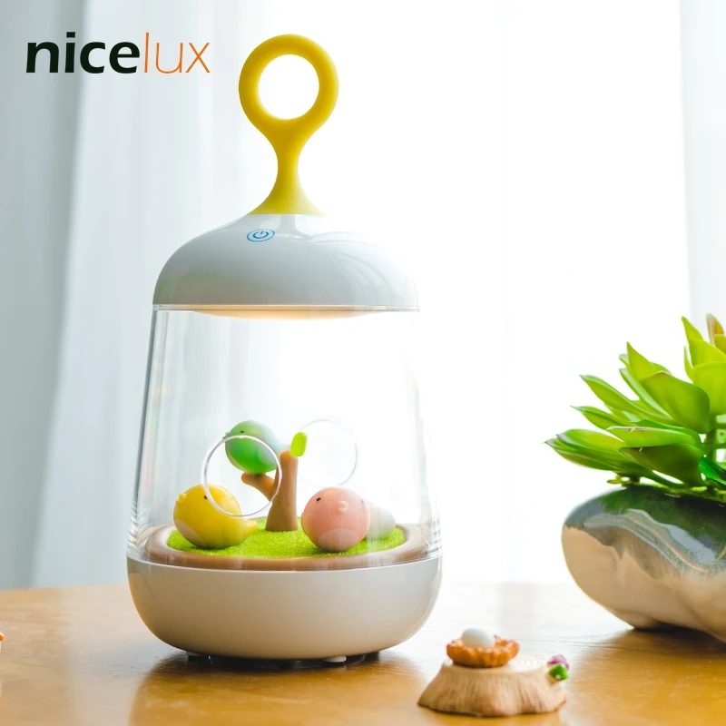 Цветной светодиодный RGB-светильник в виде птичьей клетки настольная лампа с