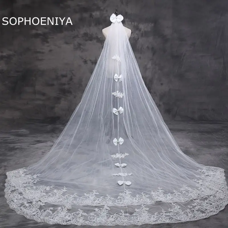 

New arrival velo sposa Ivory wedding veil 2021 Cheap wedding accessories gelin aksesuar bridal veil voile de mariee sluier