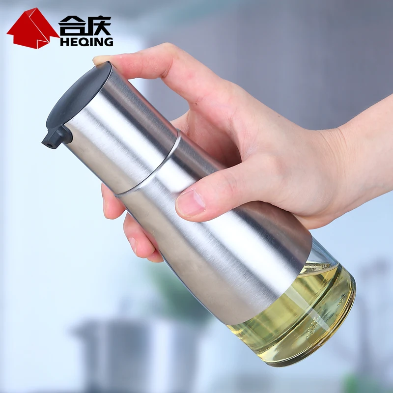 Кухня артефакт из нержавеющей стали и стекло масленка/разлива предотвращения