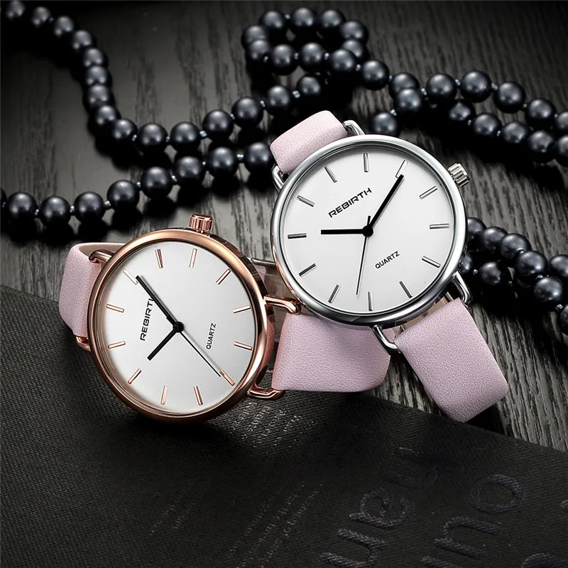 REBIRTH новые Relojes De Mujer женские часы лучший бренд класса люкс браслет кварцевые