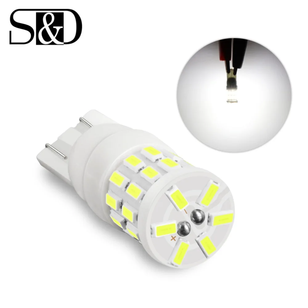 Светодиодные лампы T10 W5W 194 168 3014 30SMD светильник льные для чтения номерного знака